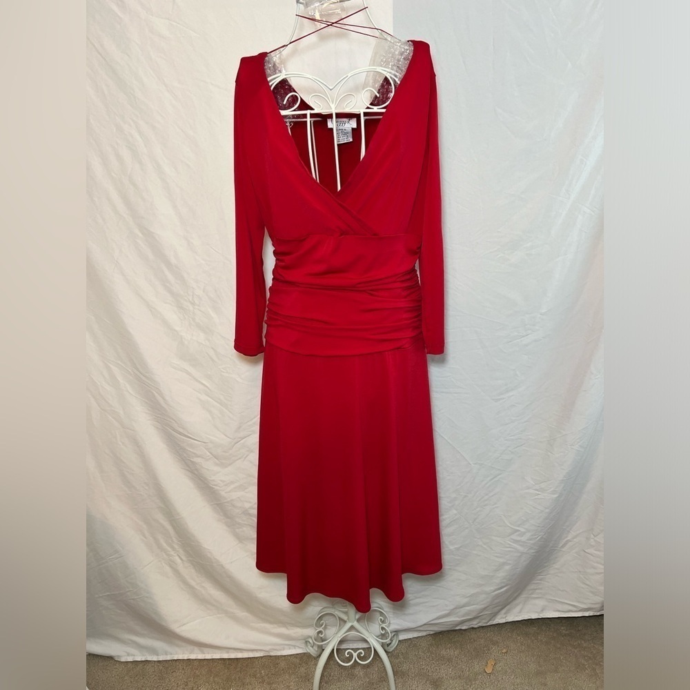 Women’s Red Dress - Spandex/Polyester Blend - Size 10 - EUC